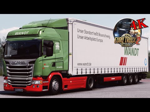 🚛 SCANIA G410 WANDT Forwarding Transport GmbH - PROMODS 2.55 Kassel (D) to Stuttgart (D).