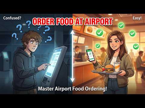 ORDER FOOD AT AIRPORT in 2026 | Complete Guide - Kiosks, Apps & More!