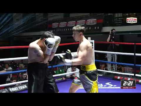 James Heneghan vs Egidijus Zukas - Fight Town - York Hall - 1st July 2022 - Neilson Boxing