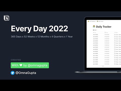 Every Day 2022 | Prototion | Buy Notion Template