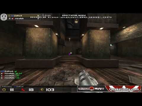 ZeRo4 Vs rawfuh - QuakeLive - Quakecon 2008 (SHOUTCAST) PART 4/4