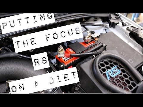 Easy Weight Reduction Ford Focus RS Grimmspeed PC680 Battery Mount