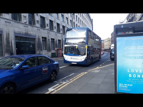 Lovely summer evening bus ride on stagecoach Newcastle 19678 with lovely engine sounds
