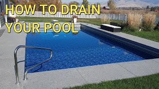 How to Drain A Pool Fast: Draining A Pool to Waste: How to Drain a Pool