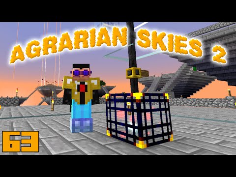 Minecraft Mods Agrarian Skies 2 - WRATH CAGE SPAWNER [E63] (Modded Skyblock)