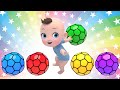 Baby Wheels On The Bus Song Learn Color Nursery Rhymes Baby Kids Songs
