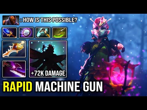 WTF RAPID MACHINE GUN Dark Willow Even Late Game AM is Nothing For Her with Silver Edge DotA 2
