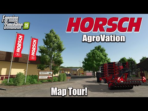 „HORSCH AgroVation“ Kněžmost, Tschechische Republik. KARTENTOUR! IN Farming Simulator 25 (Test) PS5.