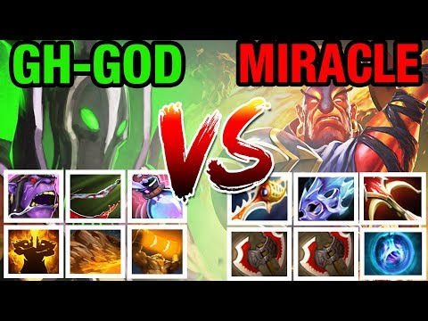 BRAIN VS STRENGHT !! - GH-GOD RUBICK VS MIRACLE EMBER SPIRIT - Dota 2