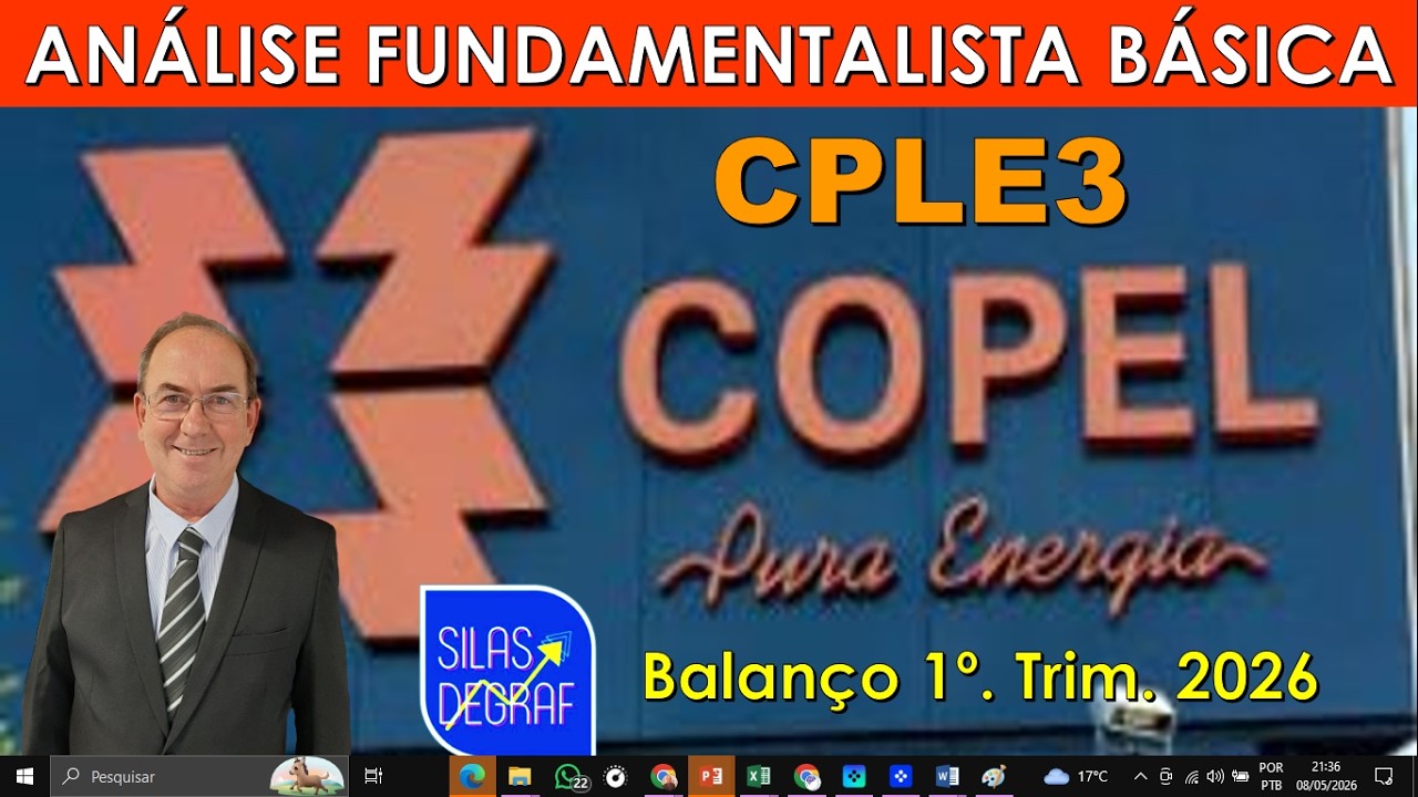 CPLE3 - CIA PARANAENSE DE ENERGIA - COPEL S/A. ANÁLISE FUNDAMENTALISTA BÁSICA. PROF. SILAS DEGRAF