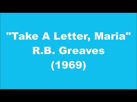 R.B. Greaves: Take A Letter, Maria (1969)