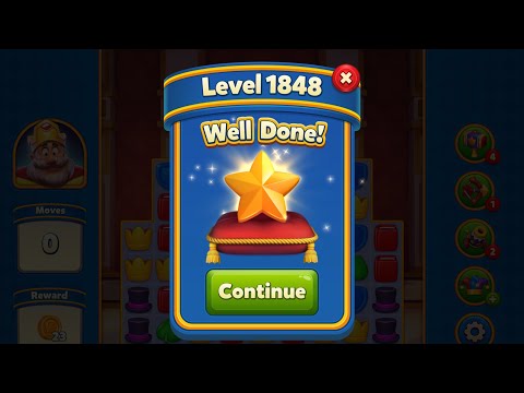 Royal Match - King Robert - Level 1848 (last move clearance)