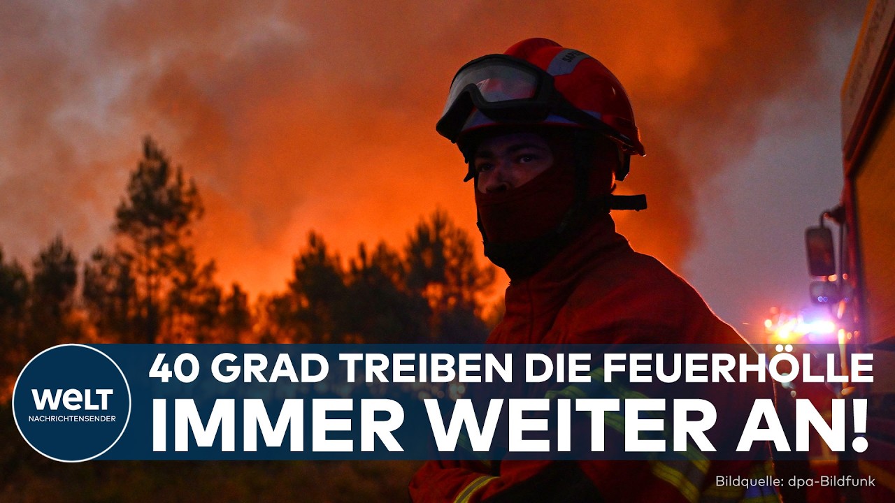 INFERNO IN FRANKREICH: Kein Ende in Sicht – 40 Grad treiben die Flammen weiter an!
