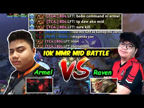 MID BATTLE ! TNC Armel [Shadow Fiend] vs GeekFam Raven [Monkey King] 10K MMR Dota2 7.26 pro Gameplay
