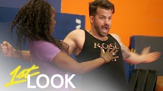 Black Panther Stuntwoman Janeshia Adams-Ginyard Takes on Johnny Bananas | 1st Look TV video