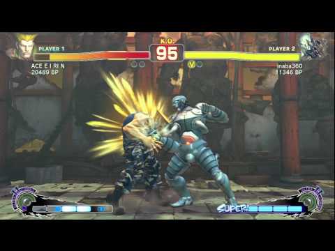 SSF4: ACE E I RI N [Guile] VS inaba [Seth]