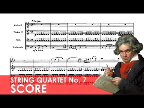 BEETHOVEN String Quartet No. 7 in F major (Op. 59, No. 1) 'Razumovsky' Score