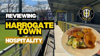 Reviewing Harrogate Town AFC hospitality 👀