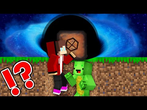 EPIC BLACK HOLE vs Doomsday Bunker In Minecraft - Maizen JJ and Mikey challenge