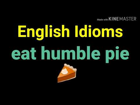 English Idioms: Eat Humble Pie 🥧