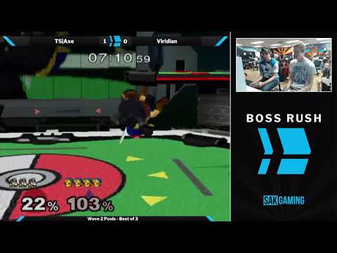 Boss Rush The Moon Wave 2 Pools - TS|Axe (Pikachu/Young Link) vs Viridian (Dr. Mario)