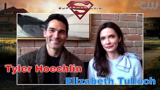 Superman and Lois (Tyler Hoechlin & Elizabeth Tulloch) talk new show, super families & comic-con video