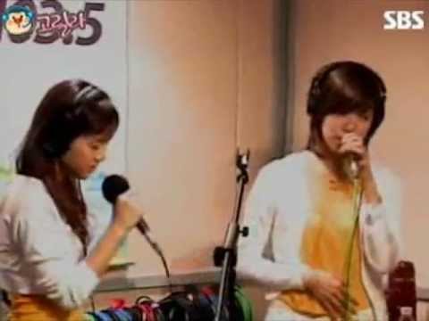 [20071005] SNSD Taeyeon & Tiffany - Because of You (Kelly Clarkson)