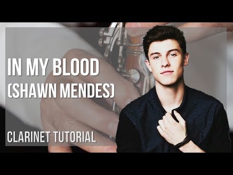 How to play In My Blood by Shawn Mendes on Clarinet (Tutorial)