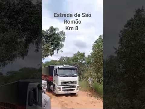 Carreta Carregada Atolou na areia da estrada de São Romão no km 8. Norte de Minas #minasgerais