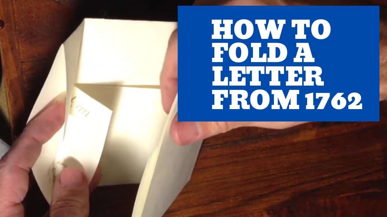 Forgotten Skills: Letter Folding