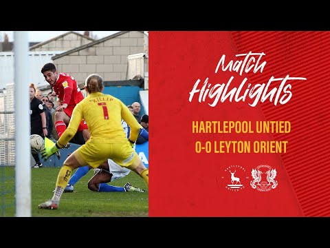 HIGHLIGHTS: Hartlepool United 0-0 Leyton Orient