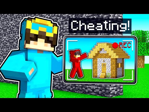I Cheated with SECURITY CAMERAS in a Build Challenge!