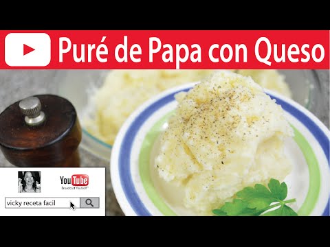 PURÉ DE PAPA CON QUESO | Vicky Receta Facil Video