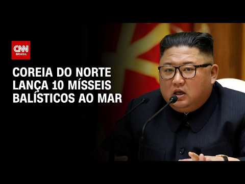 Coreia do Norte lança 10 mísseis balísticos ao mar após anúncio de Trump | CNN 360º
