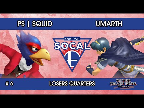Fight For SoCal 6 - PS | Squid (Falco) VS Umarth (Marth) - SSBM - Losers Quarters