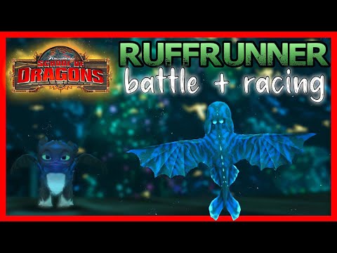 RUFFRUNNER SHOWCASE |Battle & Racing| Night Fury & Light Fury Baby- School of Dragons (SoD) Gameplay