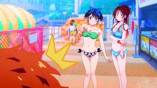 OLHANƊO AS MENlNAS DE BlQUlNl 😈😳 🇧🇷 (Dublado) Kanojo Okarishimasu