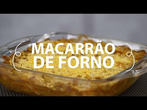 Macarrão de forno com requeijão 