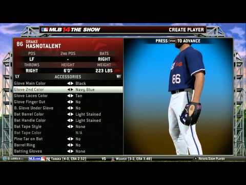 MLB 14 The Show (PS4) playthrough pt6 - Character Creation pt2