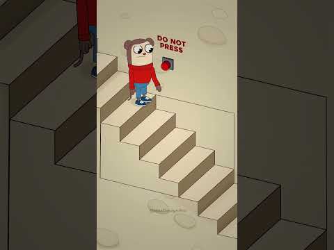 What's wrong with these stairs? Infinite Stairs ILLUSION! (Animation meme) #shorts