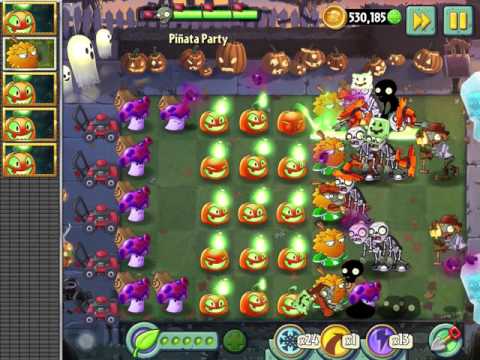 Plants vs Zombies 2 - Piñata Party (Lawn Of Doom) - Hold Your Fire!!