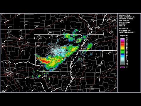 2019 Barry - Little Rock, AR WSR-88D Radar Animation (HD 1280x720)