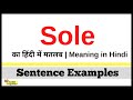 Sole Meaning in Hindi  | Sole kya hota hai | Sole ka hindi me matlab