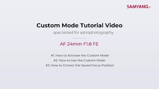 Video 5 of Product Samsung AF 24mm F1.8 Full-Frame Lens (2021)