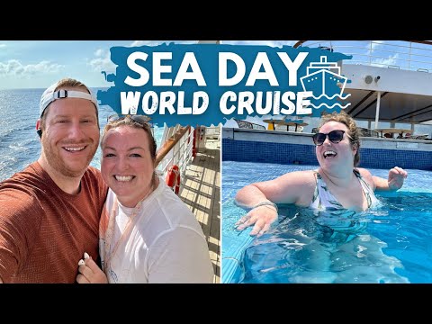 SEA DAY IN THE LIFE! 🛳️ cruise catch-up & routines onboard P&O Cruises Arcadia 🌎 World Cruise Series
