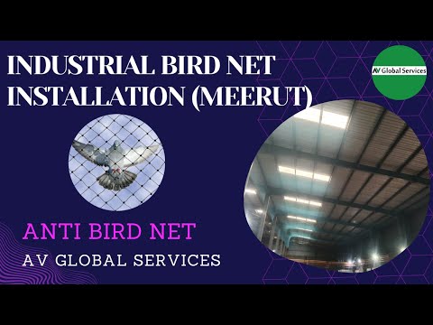 Nylon (threaded) blue industrial bird netting service