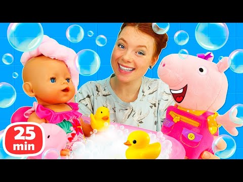 🍼✨Spielspaß mit Baby Born und Irene. Lustiger Videosammelband mit Peppa Wutz