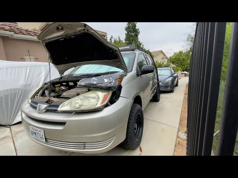 Toyota Sienna Headlight Removal & LED Upgrade