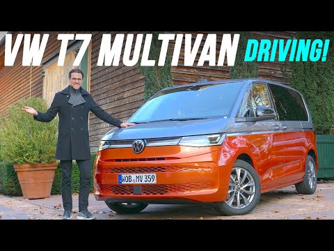 all-new VW Multivan T7 driving REVIEW 2022 Volkswagen Microbus PHEV