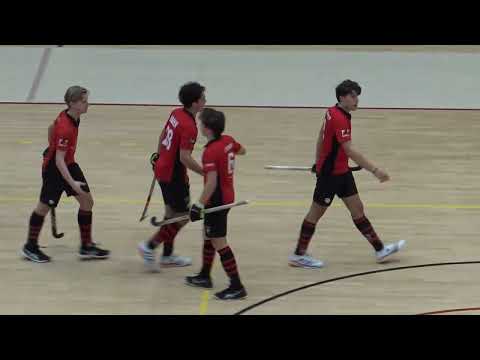 hele wedstrijd halve finale NK zaalhockey Amsterdam JO18 Schaerwijde JO18